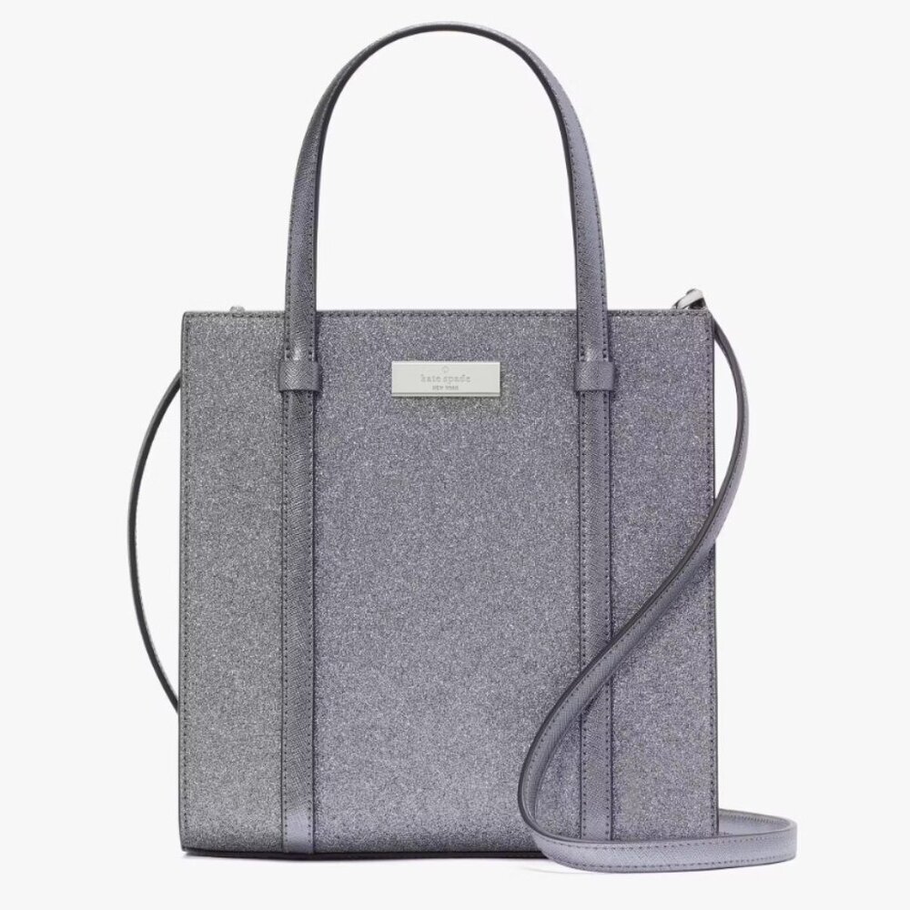 NEW Kate Spade Kenzie Glitter Small Tote in Candied Flower​